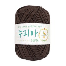털실나라 수피아코튼 10+1 코마면 20수 면사, 09 다크브라운