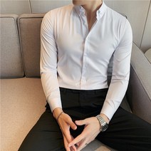 Z3JC 남성 루즈핏 캐주얼 빅사이즈 긴팔 비즈니스 코디 셔츠
