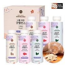 기타 [간편한끼! 식사대용식]굿밸런스 오트밀 간편쉐이크 50gX6개 1박스 시리얼 단백질 식이섬유 두리두리, 굿밸런스 그레인 50g 6입