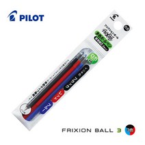 파이롯트 프릭션 지워지는 볼펜 3색볼펜 리필심 (3개세트)0.5mm, 0.5 리필심(적색3개)