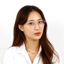 원웨이 블루라이트 차단안경 OB29120 실버 동글이 청광 차단 렌즈 시력보호 안경테 블루라이트차단 테스터기 증정