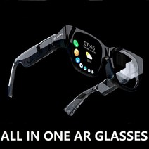 새로운 inmo ar 블루투스 올인원 안경 3d hd 시네마 스마트 편광 무선 프로젝션 선글라스 steam vr games sun glass, 노란색