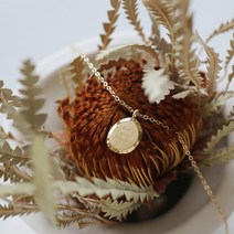 고급 심플 여친선물 Pea Gianduja Noisettes Colorfast 안티 알레르기 18K 금빛 티타늄 스틸 미국 Ins 블로거 쇄골 체인 숏 목걸이