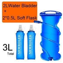 250ml 500ml 소프트 플라스크 접는 접이식 물병 tpu 무료 수화 팩 허리 가방 조끼 sd09 sd10 실행, 2L 및 1L A