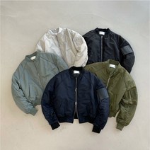 남자 셔링 항공 ma-1 마원 블루종 미군 웰론 경량 패딩 오버핏 테크웨어 힙합 점퍼