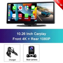 4k 자동차 룸미러 블랙박스 카플레이 안드로이드오토 5G 와이파이 GPS 네비게이션, Dual Lens - GPS_KR | With 128G