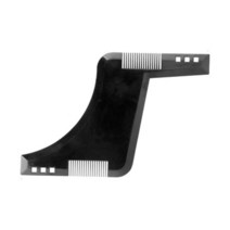 수염 관리 빗 구랫나루 턱 콧수염 가이드 면도 스타일 턱수염 커트 케어 모양잡기 디자인 손집, 1개