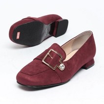 CUX685375진주 벨트장식 3cm 빅사이즈 여성로퍼