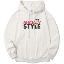 일루소 디즈니 기모 미키 레터링 후드티