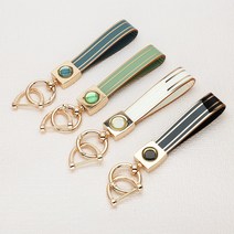 튜모 현대 자동차 스마트 키케이스 더뉴팰리세이드 더뉴그랜저 쏘나타DN8 더뉴싼타페 투싼NX4 넥쏘 스타리아 키커버 키링 키홀더, TPU 골드라인 키홀더, 올리브그린