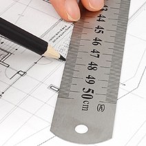 키알리 50cm 반영구 직자 스틸자 쇠자 철자 일자자 스텐자 컷팅자 방안자 제도자 2개