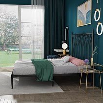 침대프레임 철제침대 골드프레임 북유럽풍침대 모던침대프레임 핀란드침대 벤치형침대 스칸디아침대, 1500mmx1900mm 옵션1