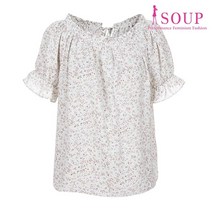 [숲] 프릴 미니 플로랄 블라우스(SW7SS81)