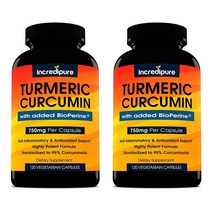 Incredipure 인크레디퓨어 터메릭 커큐민 750mg 120베지캡슐, 2팩