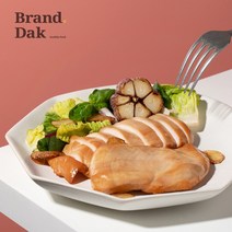 [브랜드닭] 훈제 닭가슴살 갈릭 10팩, 100g