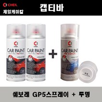 쉐보레 캡티바 GP5 스노우화이트펄(2개가 한세트) 스프레이 + 투명스프레이 자동차 도색 차량용 카페인트, GP5스프레이+투명스프레이(제일)