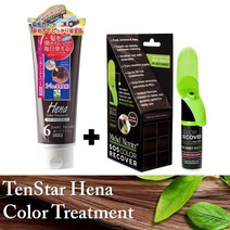 헤나 컬러 린스 트리트먼트 헤어 스프레이 새치 염색 향 좋은 미용실 사춘기 청소년 헤어 두피 탈모 비듬 예방 방지 지성 극손상 여자 친구 생일 선물, 블랙 1개_블랙 1개, 본상품선택