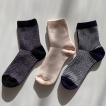 반짝이 중목 글리터 양말 펄 스트라이프 삭스