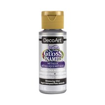 공예몰 DecoArt Americana Gloss Enamels Acrylic Paint 2oz 22. Shimmering Silver 광택 유리 세라믹 물감