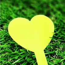 LUCK 하트 식물 이름표 수목표찰 나무라벨 식물이름표