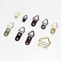 철물백화점 액자걸이+액자레일세트전 와이어 액자걸이, 1개, 14. 삼각고리 대 브론즈