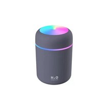 자동차 휴대용 미니 가습기 USB 공기 가습기 에센셜 오일 아로마 디퓨저 테라피 D 다채로운 룸 자동차 청정, 03 300ml to Dark Grey