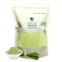 헬로우그린 국내산 햇 새싹 보리 분말 500g(팩) 최근 제조된 보리 새싹 가루, 500g