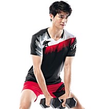 남자 스포츠 고기능성 반팔티셔츠 운동복상의 탁구 배드민턴 테니스 볼링 축구 족구 헬스 휘트니스 582