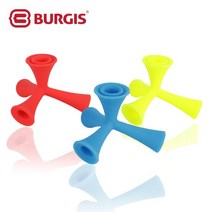 버지스 BURGIS 휘둘러 3단 높이조절 멀티 삼발이 골프티, 옐로우