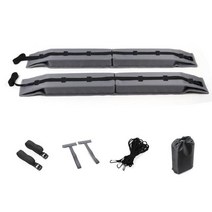 튼튼한 루프랙 자동차 고정 사이드 바범용 소프트 크로스 공간 절약 보호 패드 용 수하물, 회색