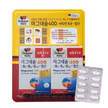 독일 도펠헤르츠 액티브 마그네슘 400+ 비타민B 60정 (두달 2개월분량) Doppelherz Magnesium