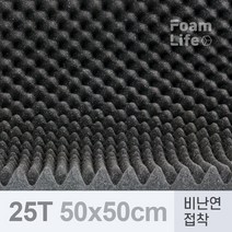 방음재 방음스펀지 비난연 접착 25Tx500x500