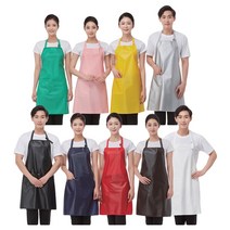 라인 비닐 앞치마/미용/미용실/가운/유니폼, LN657 그린