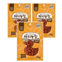 브리더랩 져키농장 오리고기 150g x 3개 칭찬간식, 단품, 단일옵션