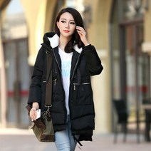겨울 여성경량롱패딩 누빔 점퍼 다운코트 패션 지퍼 솔리드 재킷 파카 포켓 지퍼 코트 자켓