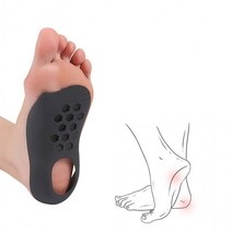 운동화군대 팔자걸음교정 2cm인솔깔창 기능성아치깔창 평발 실리콘깔창 신발깔창