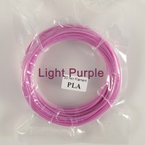 3D 프린팅 재료 3d 펜용 플라스틱 10 미터 PLA 1.75mm 프린터 필라멘트 인쇄 압출기 액세서리 부품 투명 흰색 목재, 01 Light Purple