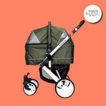 피콜로카네 탄토2 강아지 고양이 유모차, 실버화이트