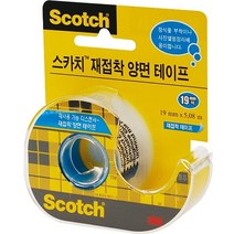 일음쇼핑^^*m3M 스카치 재접착 양면테이프 238 19mmx5.08M 문구용 점착 다용도 사무용 고정 큰이프 테잎일medi^*^, ab*^^선택없는