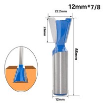12mm 생크 1/2 도브테일 조인트 라우터 비트 세트 1 개 14 도 목공 조각 목재용 밀링 커터, 12x22.2mm