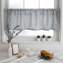 [아망떼] 욜로 옥스포드 바란스커튼 (145x37)