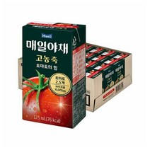 매일유업 매일야채 고농축 토마토의 힘, 125ml, 20개