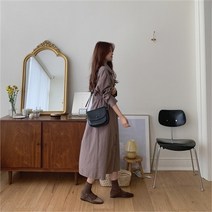 몬말리 몬말리+ 카라 스트링 셔츠 원피스 (9188623)