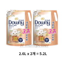다우니 생화향기 컬렉션 섬유유연제 코튼 퓨어러브 리필, 5.2L, 30개
