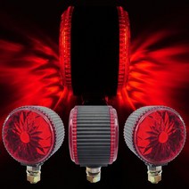 LED 양면등 차폭등 사이드램프 레드 빨간색 화물차 1톤윙바디 안개 4톤트럭, 24V용-할로겐전구 대형