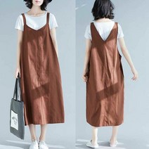 단정한 점프 슈트 휴양지 편한 원피스 루즈핏 스타일