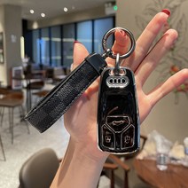엘디엑크스 아우디 풀커버TPU 키케이스 키홀더, 아우디 D타입, 블랙