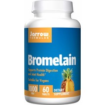 자로우 포뮬러스 브로멜라인 1000GDU 500mg 60정 2팩 Jarrow Formulas Bromelain, 2통