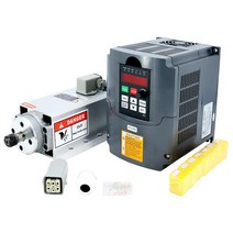 EU CNC 공작 기계 스핀들 1500w 1.5kw 24000RPM 400hz ER11 공기 냉각 모터 인버터 VFD 7 pcs 콜릿 1-7mm, CHINA, 380v, Huanyang VFD kit 4