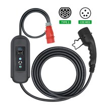 전기차 충전기 케이블 wallbox 16a 3phase level 2 ac ev 휴대용, 협력사, 11kw 유형 2 5m, 1개